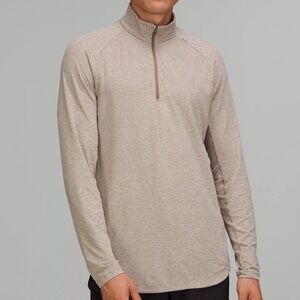 Lululemon Drysense Half Zip Heathered Rover